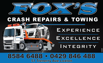 banner image for Fox's Crash Repairs & Towing