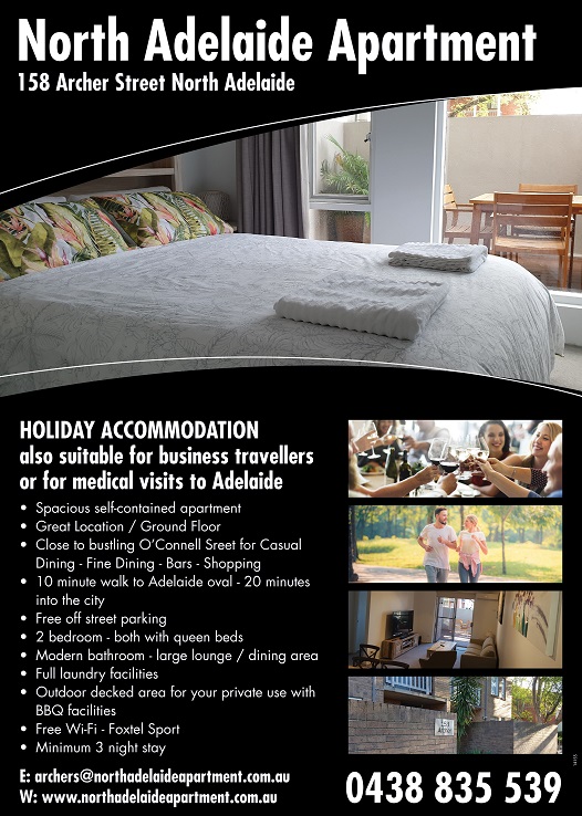banner image for North Adelaide Apartment - Archers Delight