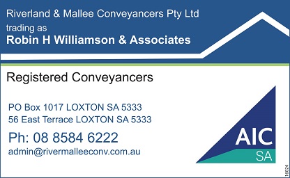 banner image for Riverland & Mallee Conveyancers Trading As Robin H Williamson & Associates