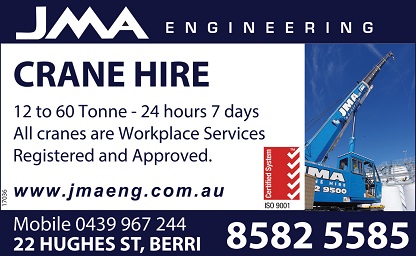 banner image for JMA Engineering Crane Hire