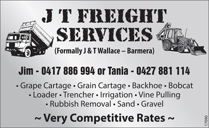 banner image for JT Freight Services - J & T Wallace
