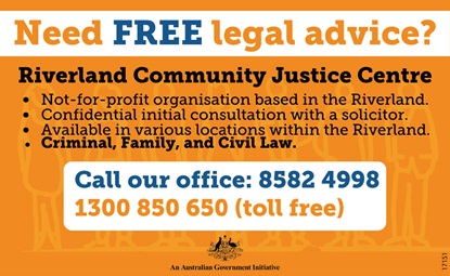 banner image for Riverland Community Justice Centre