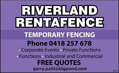 banner image for Riverland Rentafence - Garry Pahl